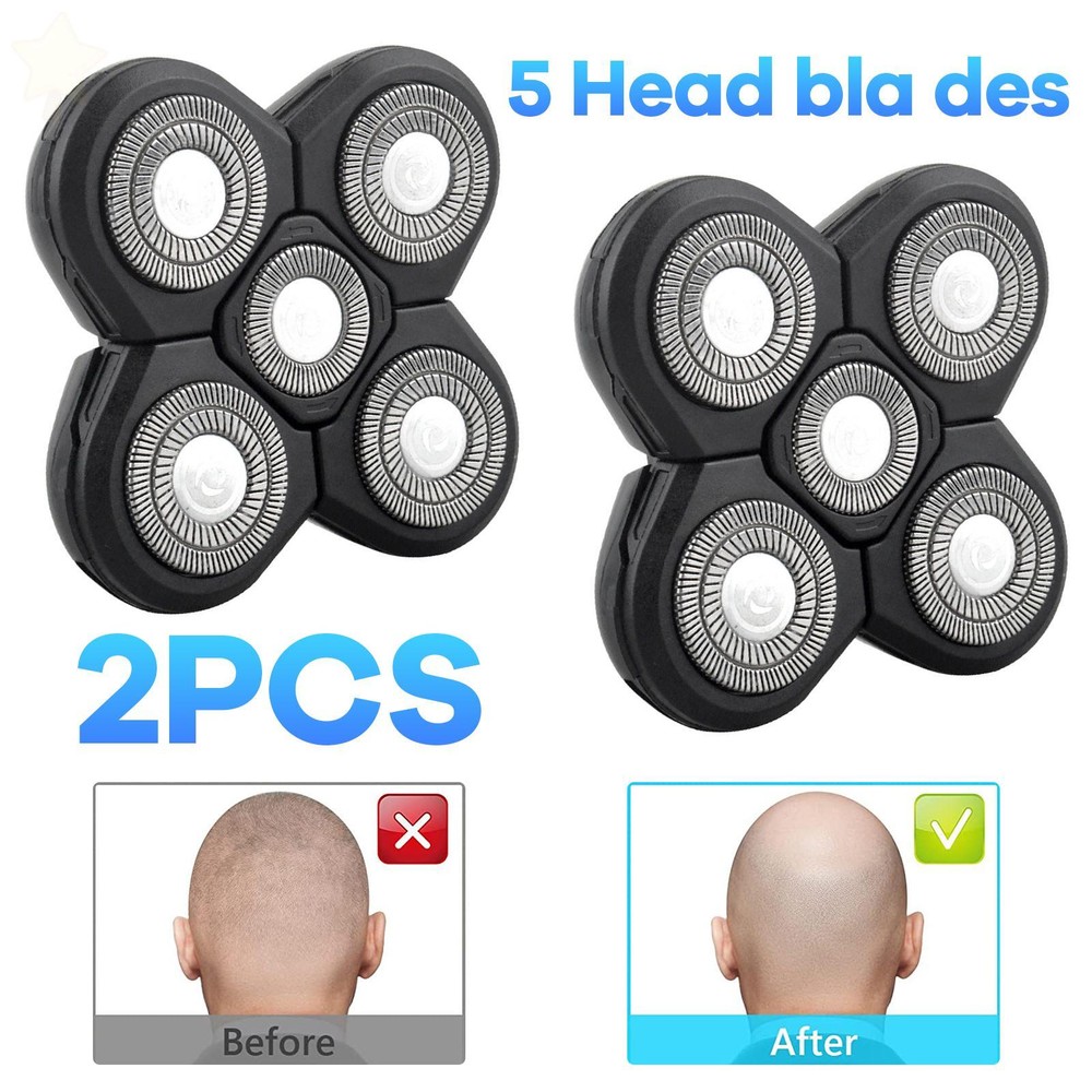 2Pcs 5 Head Blade Beard Shaving Cutter Replacement For Electric Razor Shaver