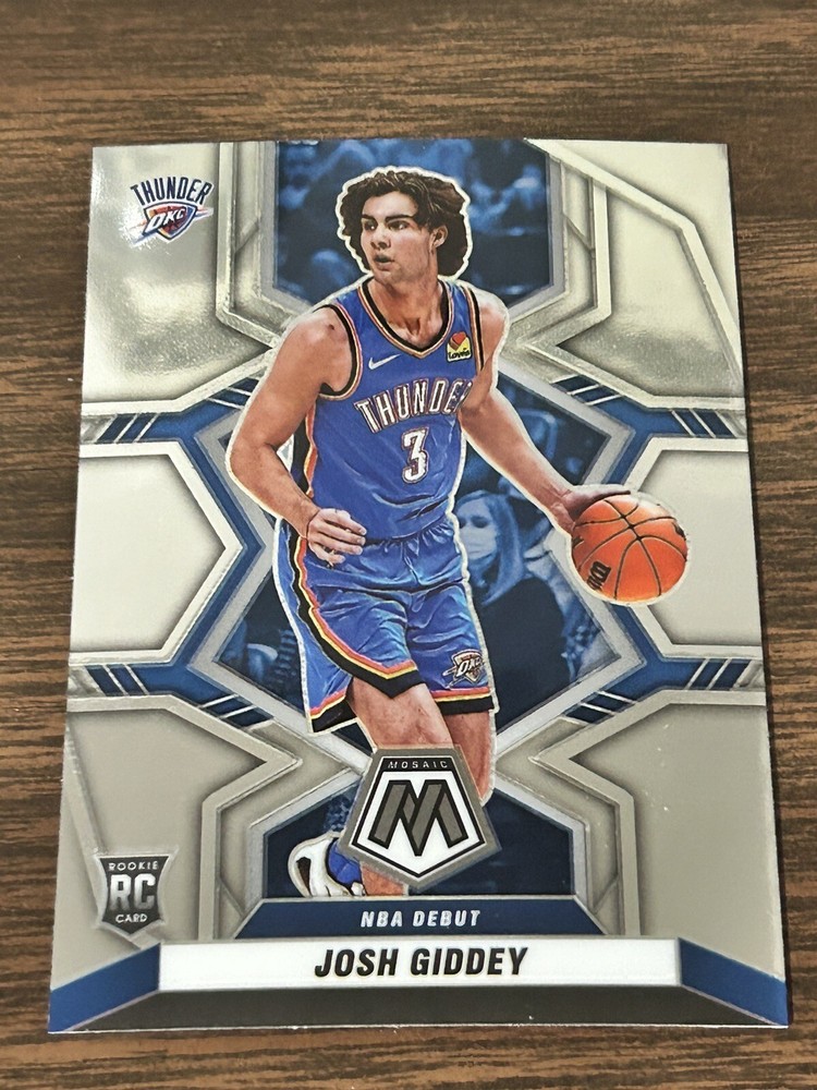 2021-22 Panini Mosaic Basketball JOSH GIDDEY RC. NBA DEBUT 265. OKC THUNDER