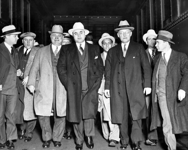 Vintage Al Capone Gangster Mafia Mobster 8x10 Photo Print