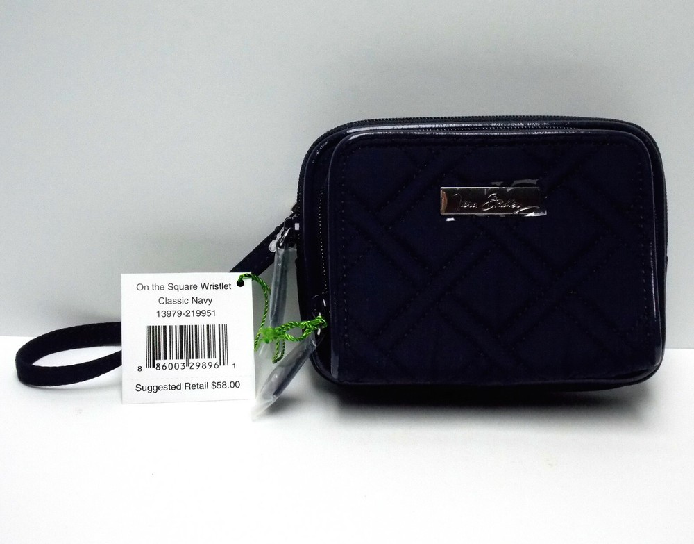 Vera Bradley Navy Square Crossbody Wristlet for iPhone 6