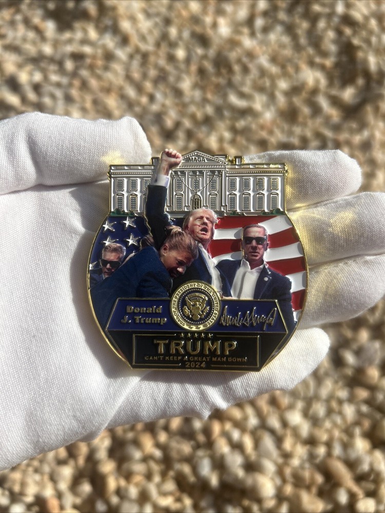 2024 Donald Trump Fight Shooting Assassination Challenge Coin