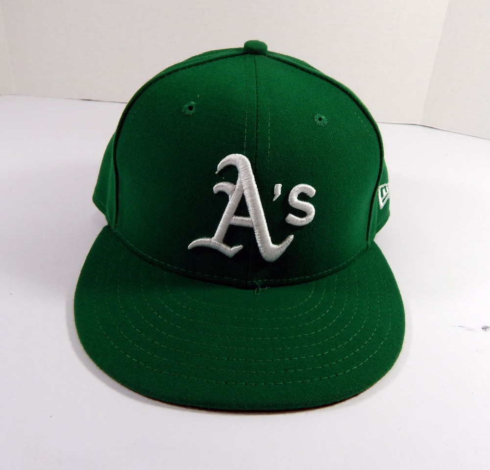 2022 Oakland A's Athletics Adrian Martinez #55 Game Issued Kelly Green Hat 9