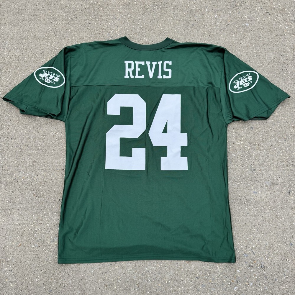 Y2K New York Jets Darelle Revis #24 Green Jersey Men Large