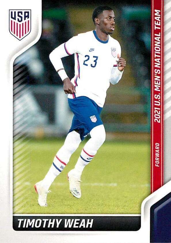 2021 Panini Instant Timothy Weah 15 USMNT National Team Soccer Card