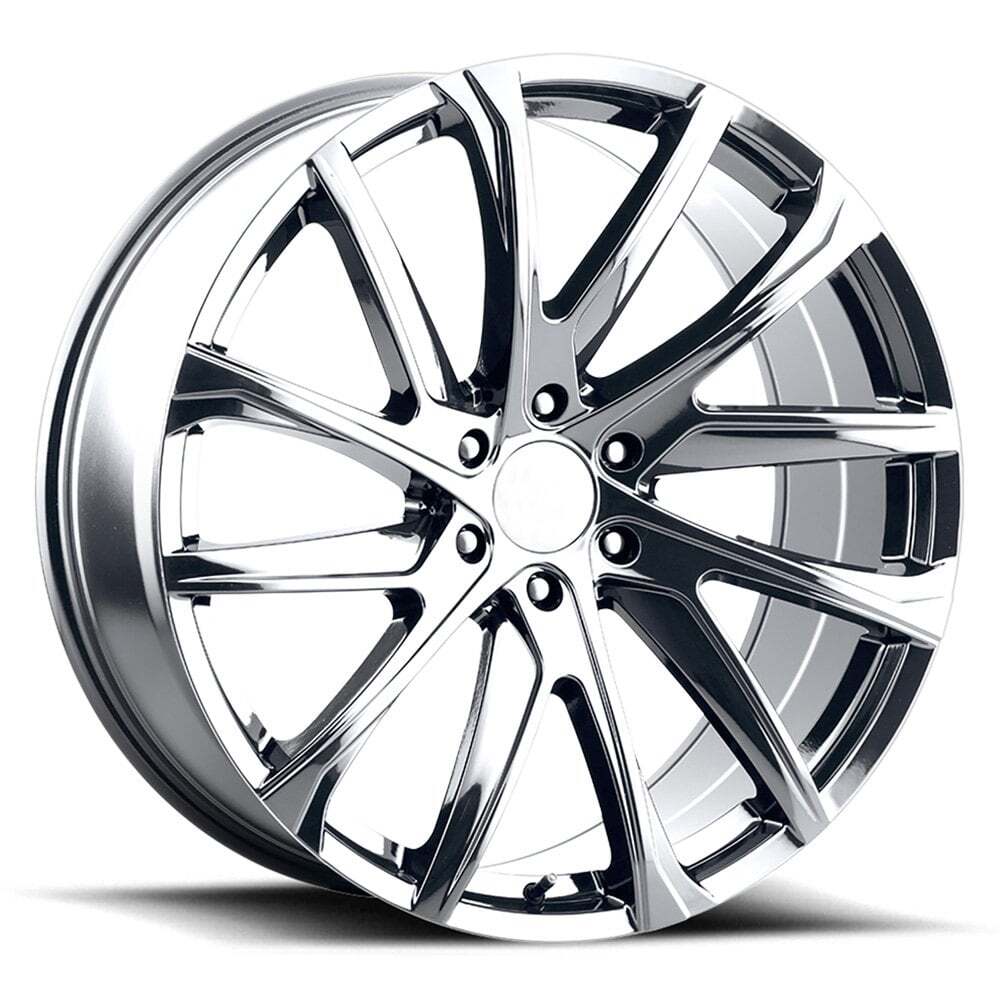 Voxx Replica SSX Wheels 22x9 (28, 6x139.7, 78.1) Chrome Rims Set of 4