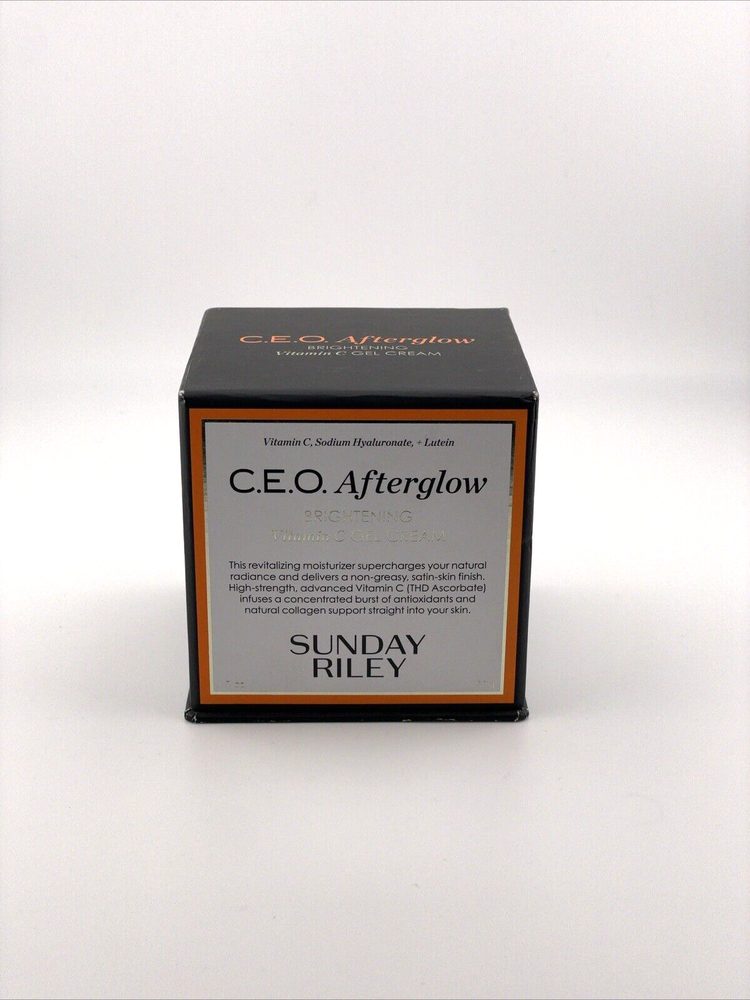 Sunday Riley CEO Afterglow Brightening Vitamin C Gel Cream - 1.7 oz / 50g NEW