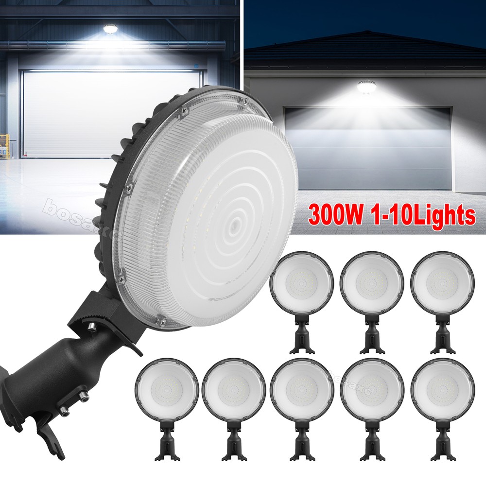 10PACK 300W LED Barn Yard Street Outdoor Security Light Dusk to Dawn Flood Light