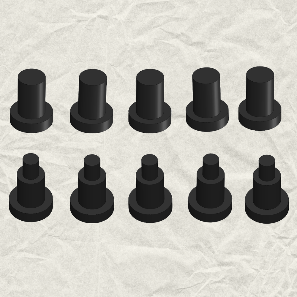 Remington 870 - Ejector Rivets, set of 10 (F18647 and F18646)