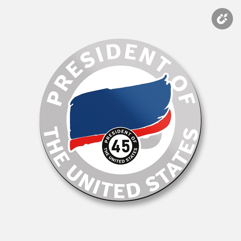 45th President Of The United States Election | 4'' X 4'' Round Decorative Magnet