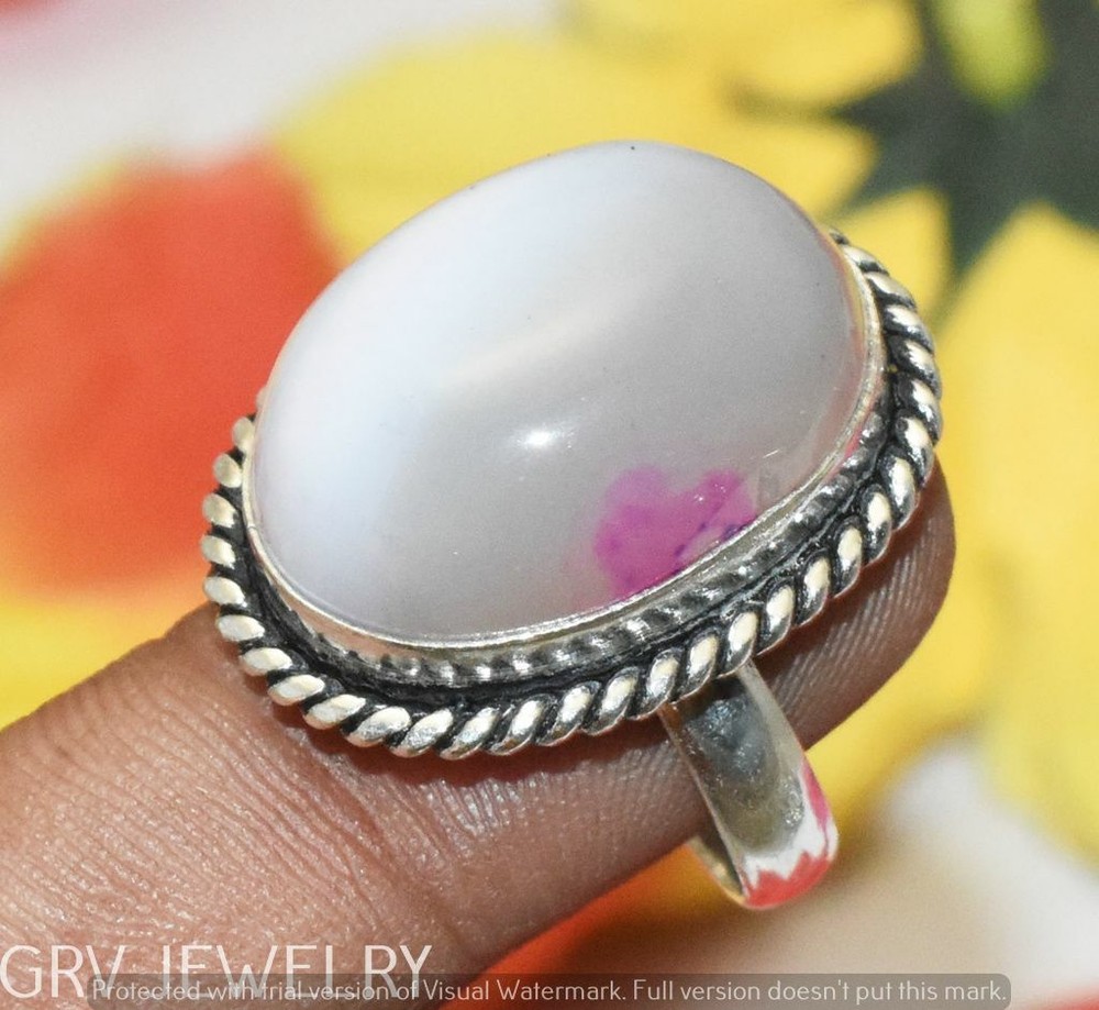 Pink Onyx Gemstone Ring 925 Sterling Silver Overlay U286-F122 Us Size 8