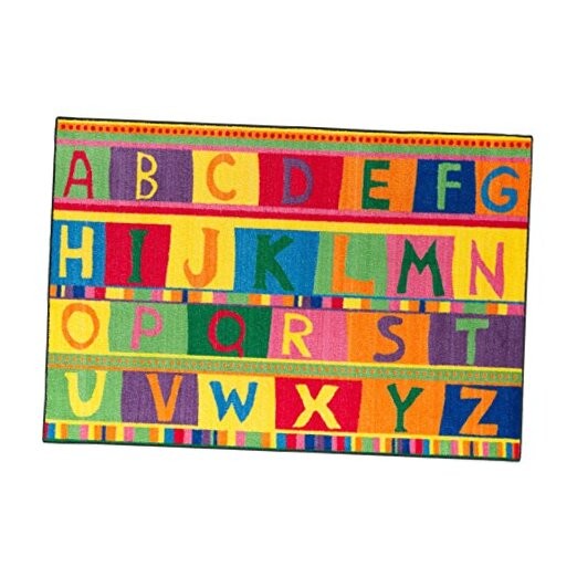 ABC Machine Washable Kids Educational Tapestry Rug for Classroom or Home-image