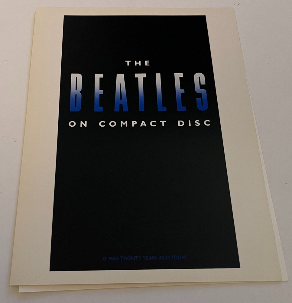 The Beatles Sgt Peppers Lonely Hearts Club Band 1987 CD Ad Folder-image