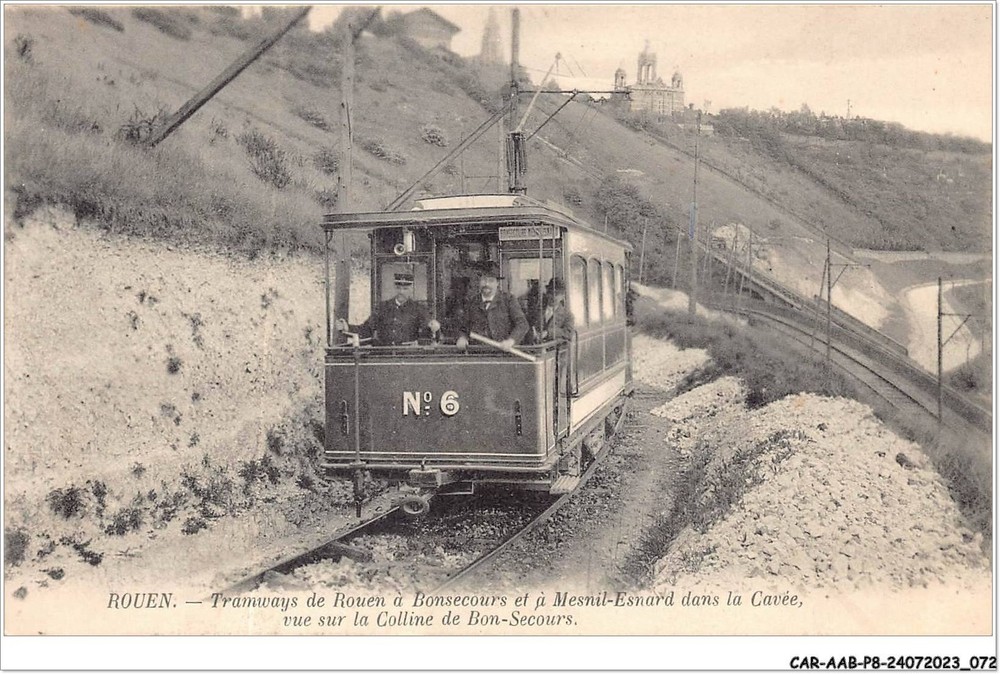 Rouen Tram Di Model A Bonsecours E A Mesnil-Esnar CAR-AABP8-76-0609