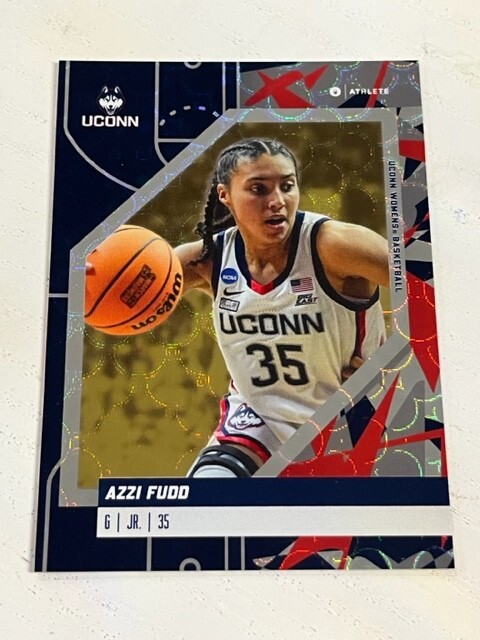 AZZI FUDD 2023-24 ONIT Athlete UConn Womens Basketball GOLD HOLO card #49 qty