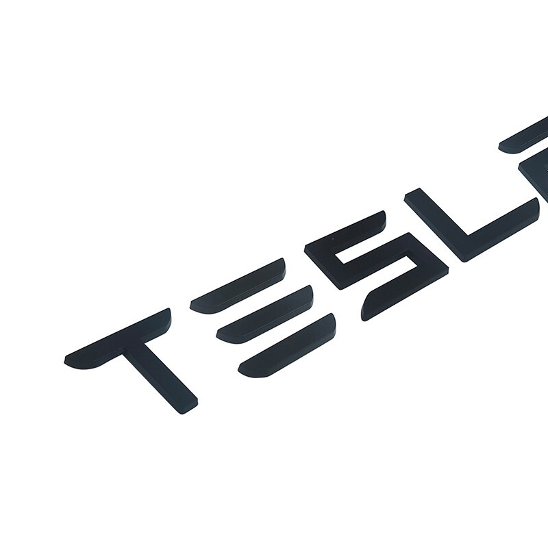 3D REAR TRUNK BADGE EMBLEM GLOSS BLACK NAMEPLATES FOR MODEL 3 X Y S ACCESSORIES