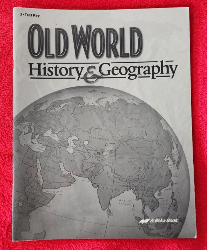 Abeka A Beka OLD WORLD HISTORY & GEORGRAPHY  • TEST KEY 5th Grade pb 61395005-image