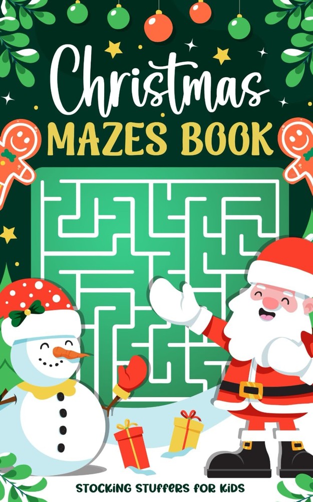 Stocking Stuffers for Kids: Christmas Mazes Book: 150 Diverse Puzzles for Endles