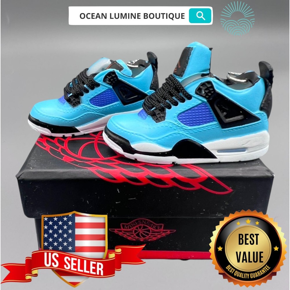 Air Jordan 3D Mini Sneaker Keychain, Shoe Keyring Shoe Box, Display Box Option