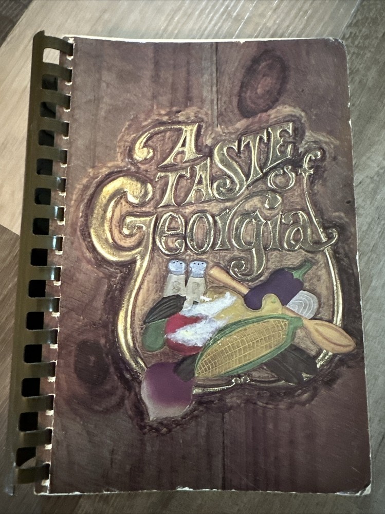Vintage 1977 Southern Cooking & Baking Cookbook - A Taste of Georgia by Newman JSL-image