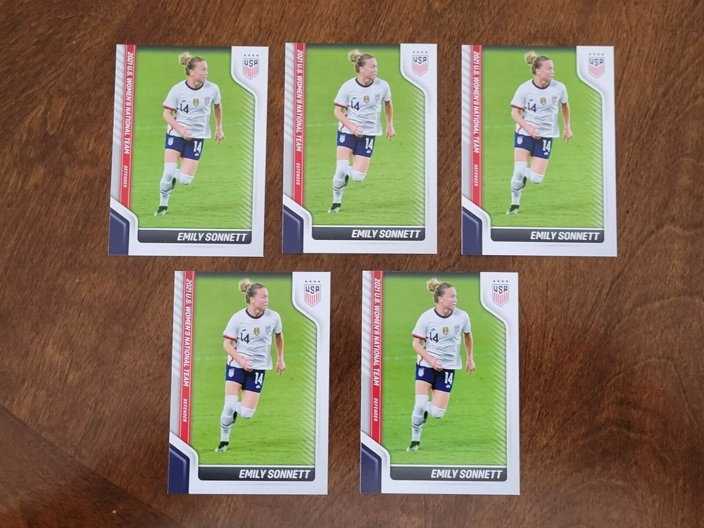 Emily Sonnett 5-Card Lot 2021 USA Women's Soccer Panini Instant