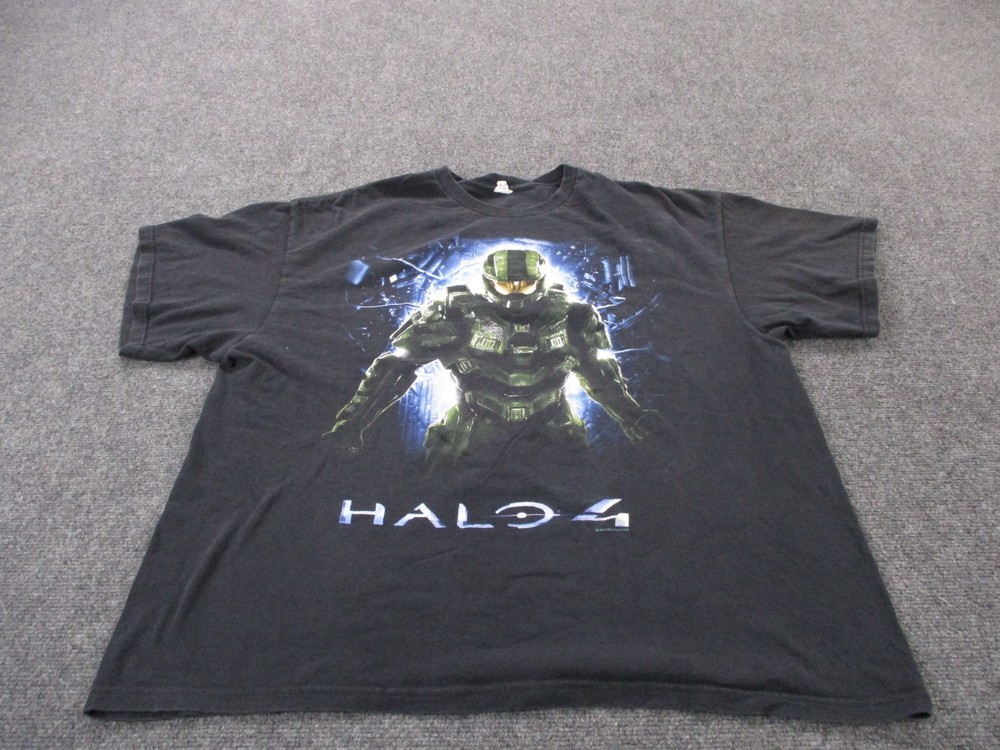 Halo 4 T Shirt Mens 2XL Black Graphic Tee Casual Video Gaming