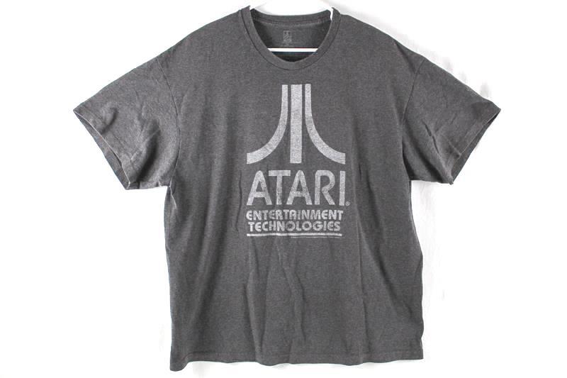 Atari Entertainment Technologies Gray Tee Shirt Men's XL Short Sleeve Retro
