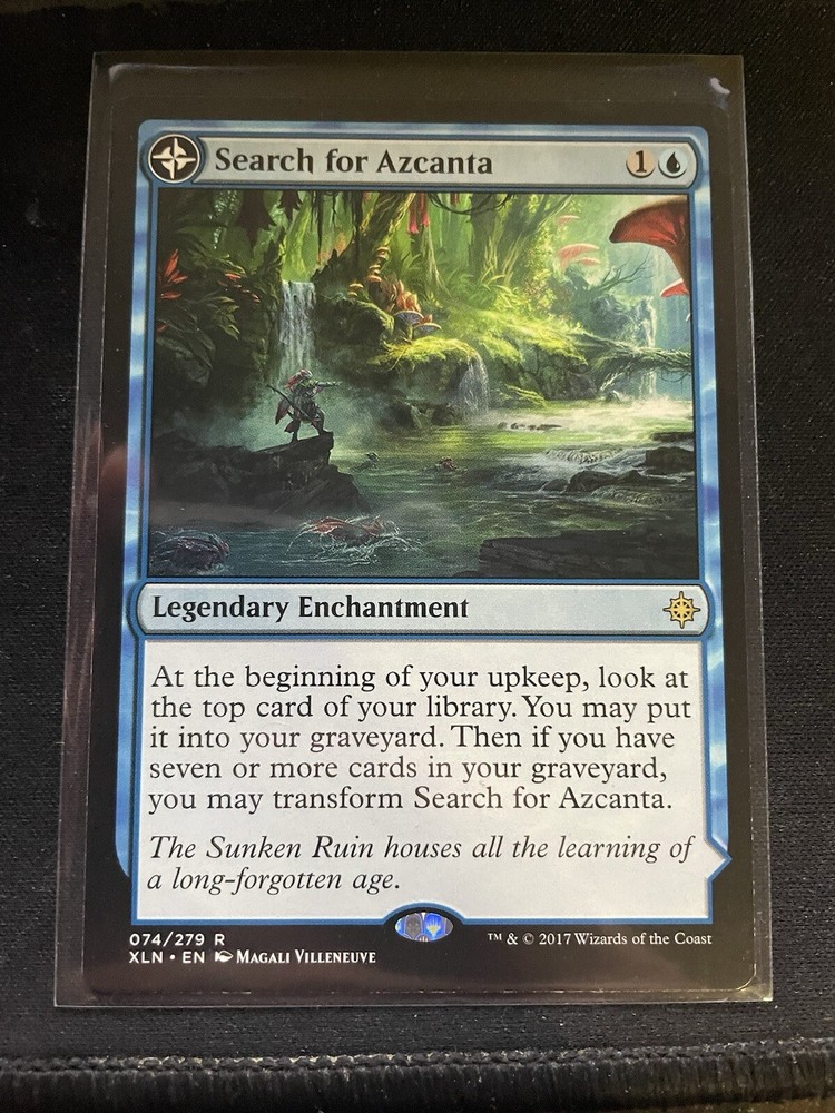 MTG - Search for Azcanta (Azcanta the Sunken Ruin)  Ixalan REGULAR RARE #074/279