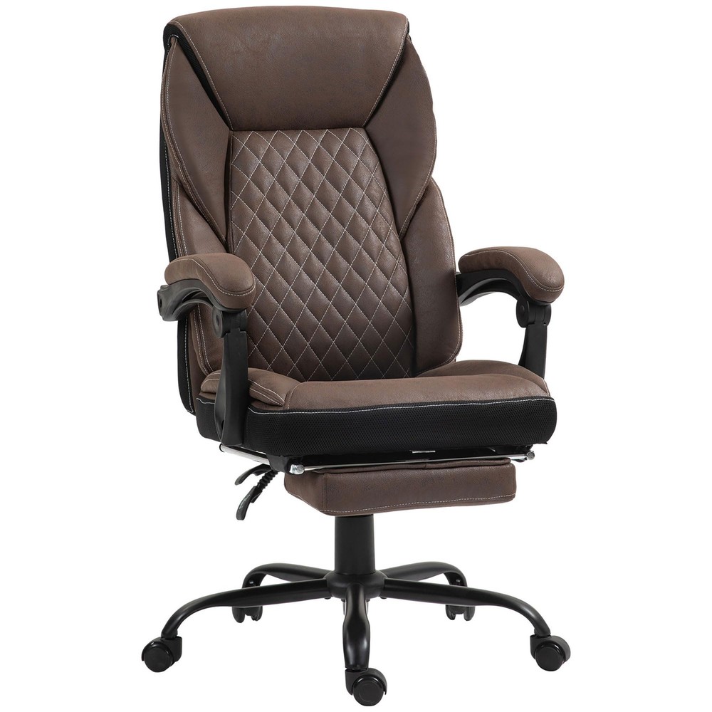 Ergonomic Executive Office Chair with Reclining Back & Foot Rest for Comfort