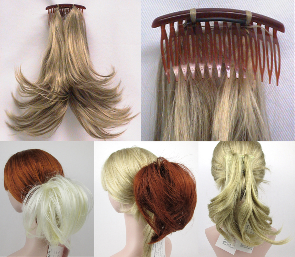 STRAIGHT HAIR FOXTAIL HAIRPIECE W/ BENDABLE WIRE EXTENSIONS HAIRDO PONYTAIL BUN