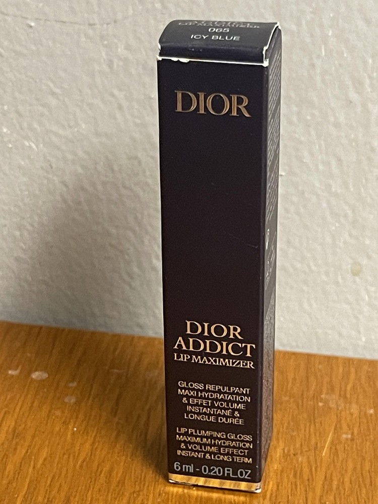 Dior Addict Lip Maximizer 065 Icy Blue Plumping Gloss 6ml Hydrating Volumizing Lip Gloss