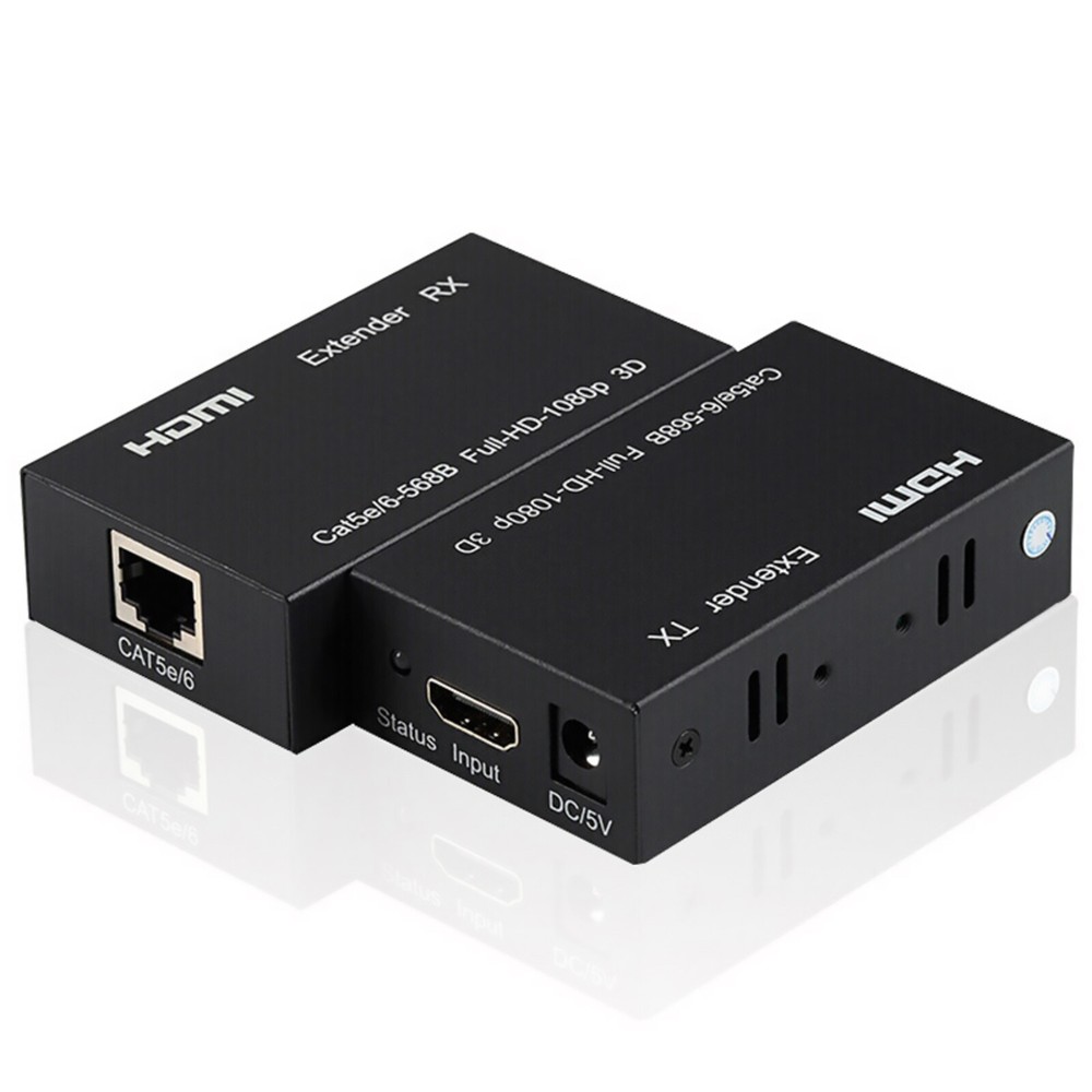 60M HDMI Extender 1080P Over CAT5e/CAT6 LAN for Network Connectivity