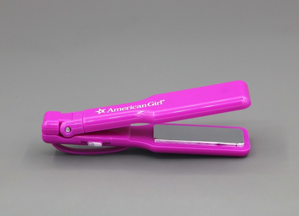 American Girl FLAT IRON for 18'' doll Color Change Highlight Styling Set