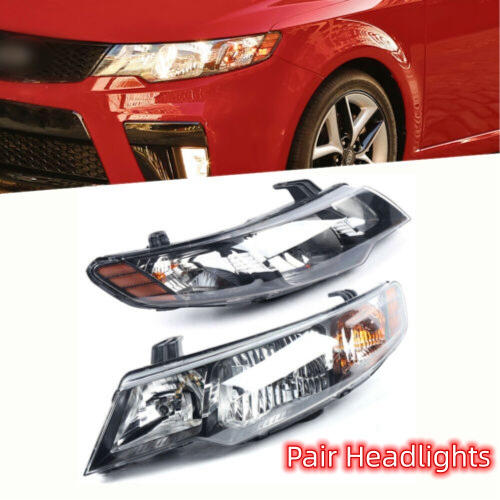 Headlights For Kia Forte/Forte Koup 2010-2013 Left & Right Halogen Headlamps US