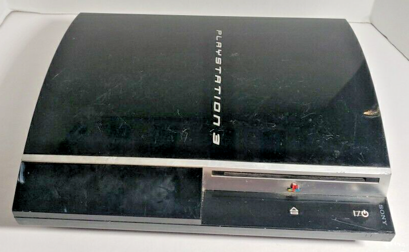 Sony PS3 HDD Console Powers Up But Disk Stuck Inside Untested