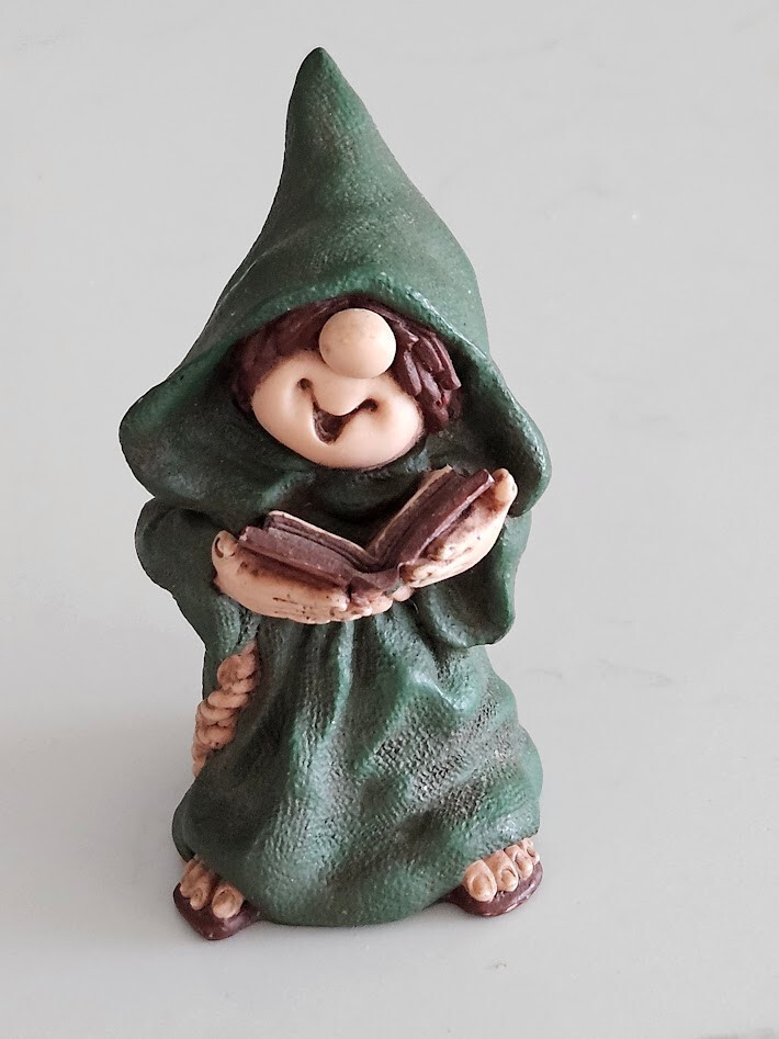 Friar Folk Monk Reading a Book Maureen Carlson Abbey Press-image