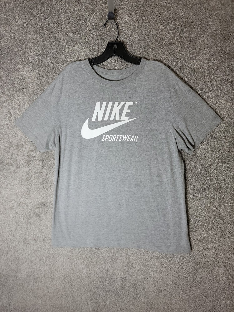 Nike Sportswear Shirt Mens L Gray