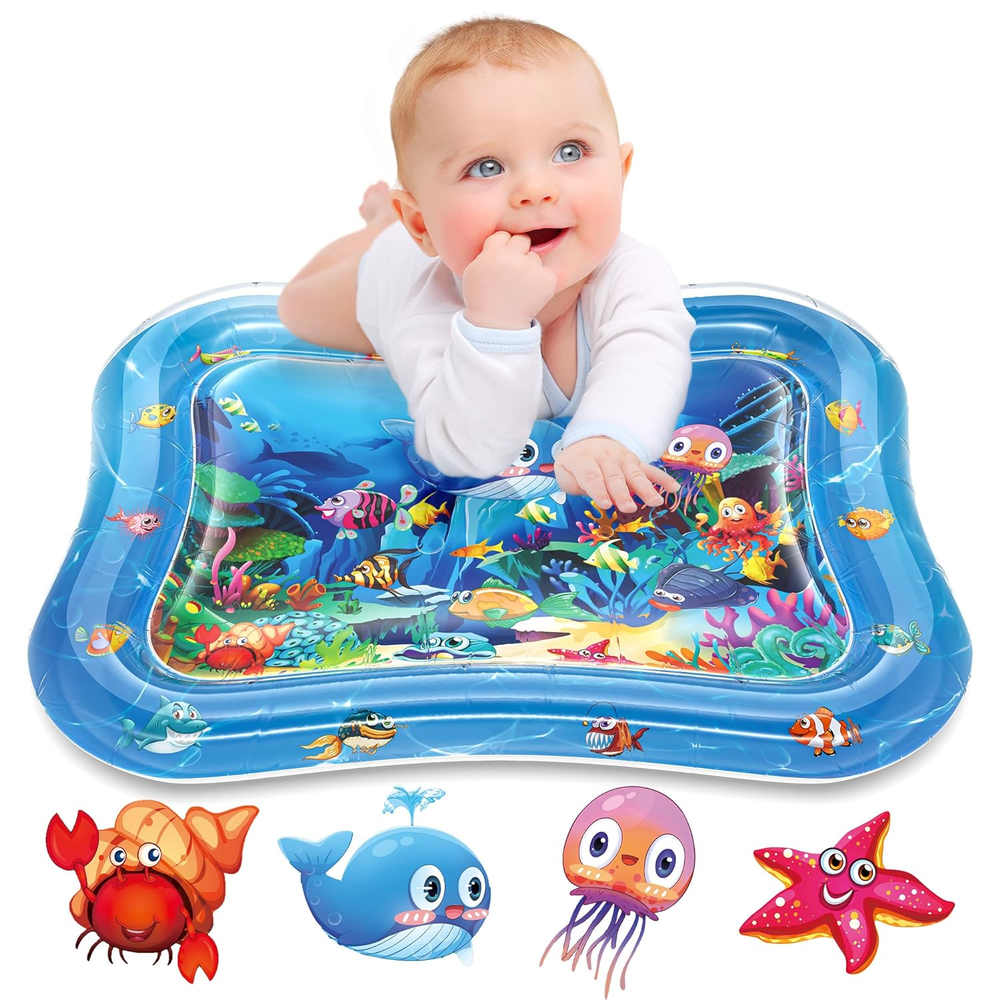 Infinno Inflatable Tummy Time Water Play Mat For Babies 26 x 20 In Free Shipping