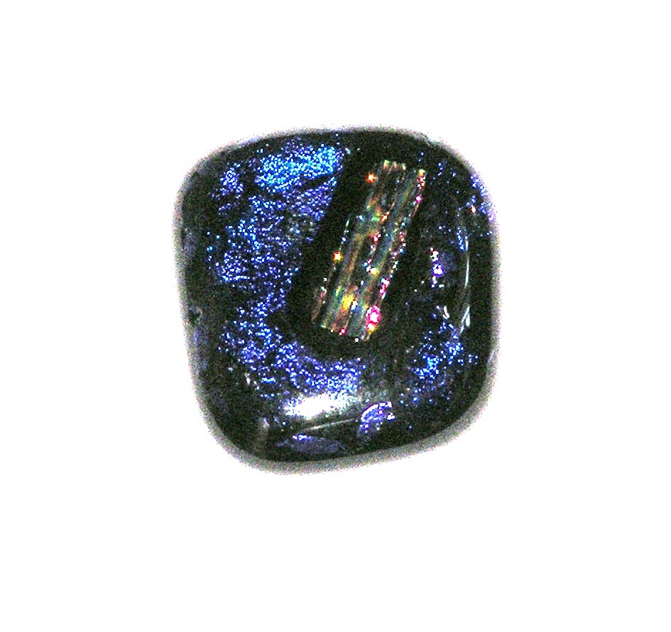 Handcrafted Dichroic Glass Cabochon Experimental DEB 276