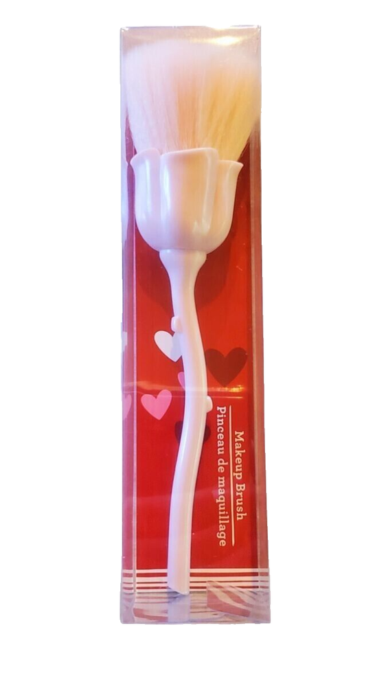 Rose Makeup Brush Large Super Soft Powder Facial Brush, Blush Brush, PINK ROSE