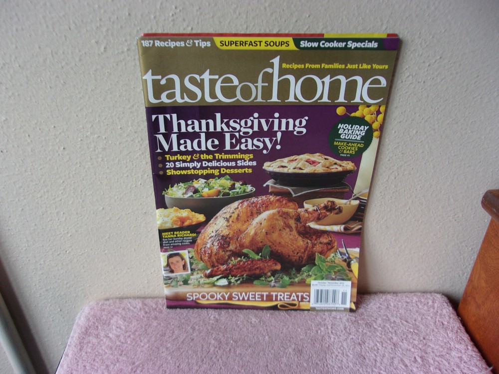 TASTE OF HOME  MAGAZINE EDITED by A THOUSAND COUNTRY COOKS...OCT / NOV, 2012-image