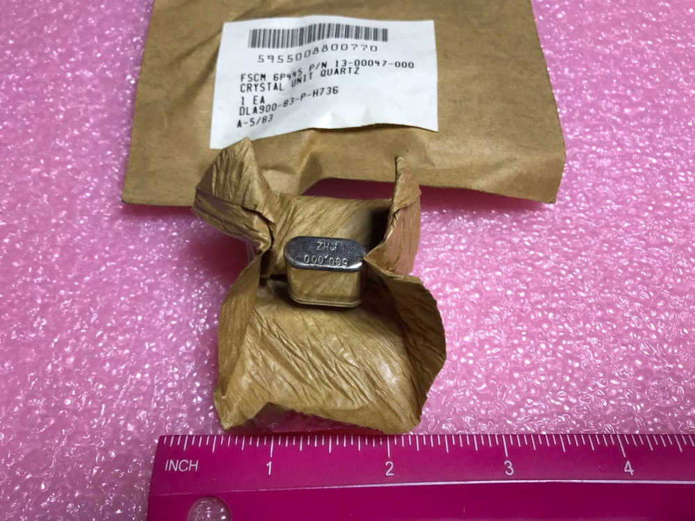 1 pc - 500 Khz quartz crystal unit , 500 Khz for Radio Receiver