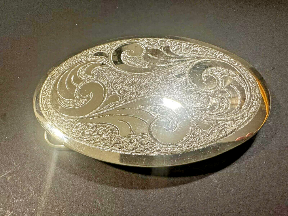 Vintage Mirror Finish Decorative Engraved Belt Buckle