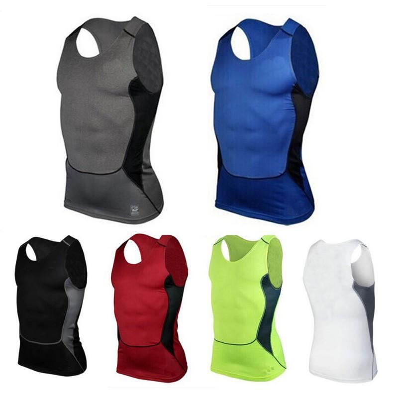 Men's Quick-Dry Compression Fitness Vest for Running Gym Sports