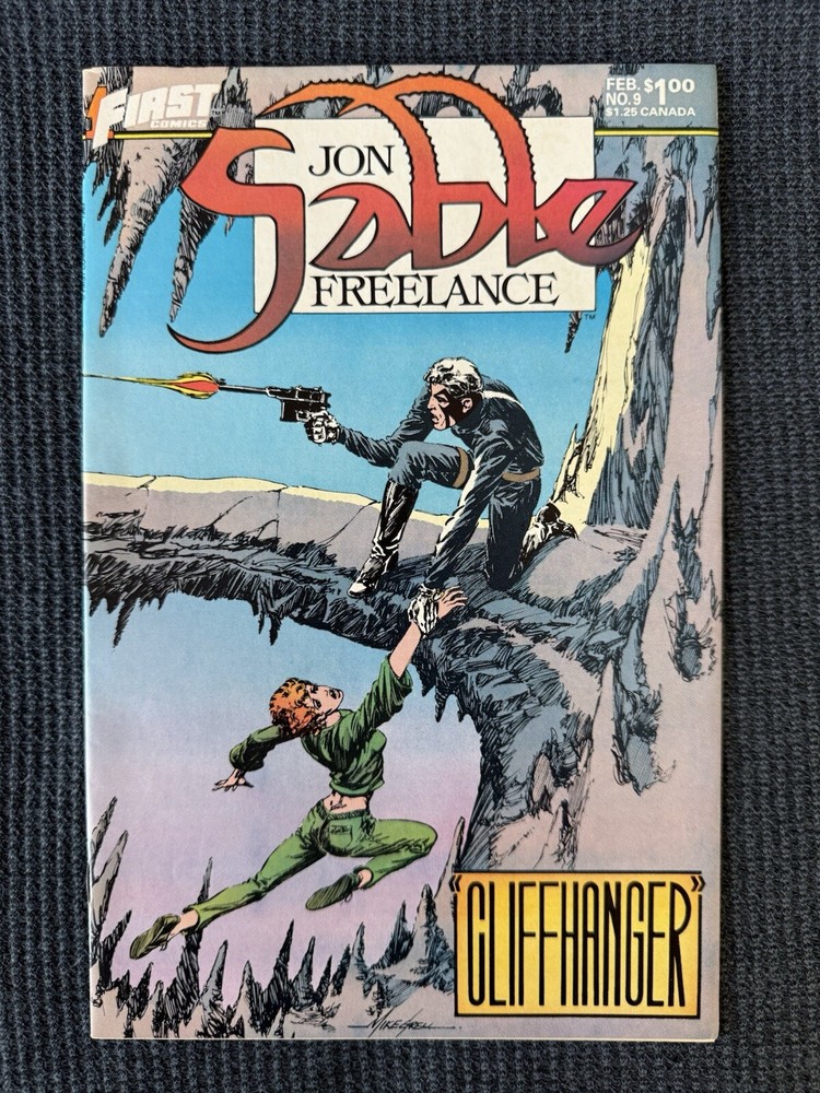 Jon Sable Freelance #9 NM 9.2 (First Comics 1984) ~ Mike Grell