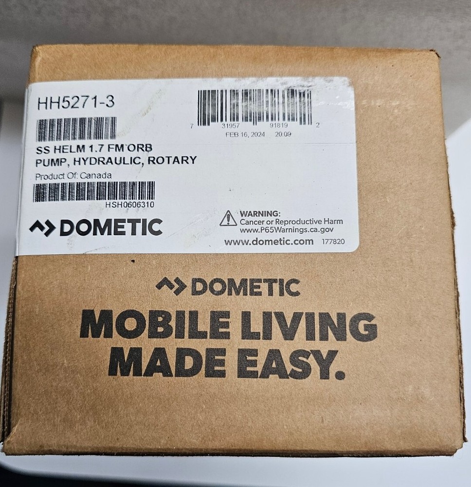 Seastar HH5271-3 Front Mount 1.7 Hydraulic Marine Helm Pump