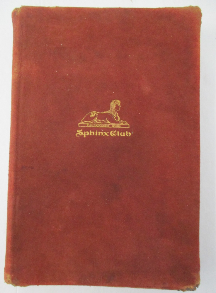 SPHINX CLUB Illustrated 1910 New York Advertising Club Ad Club-image