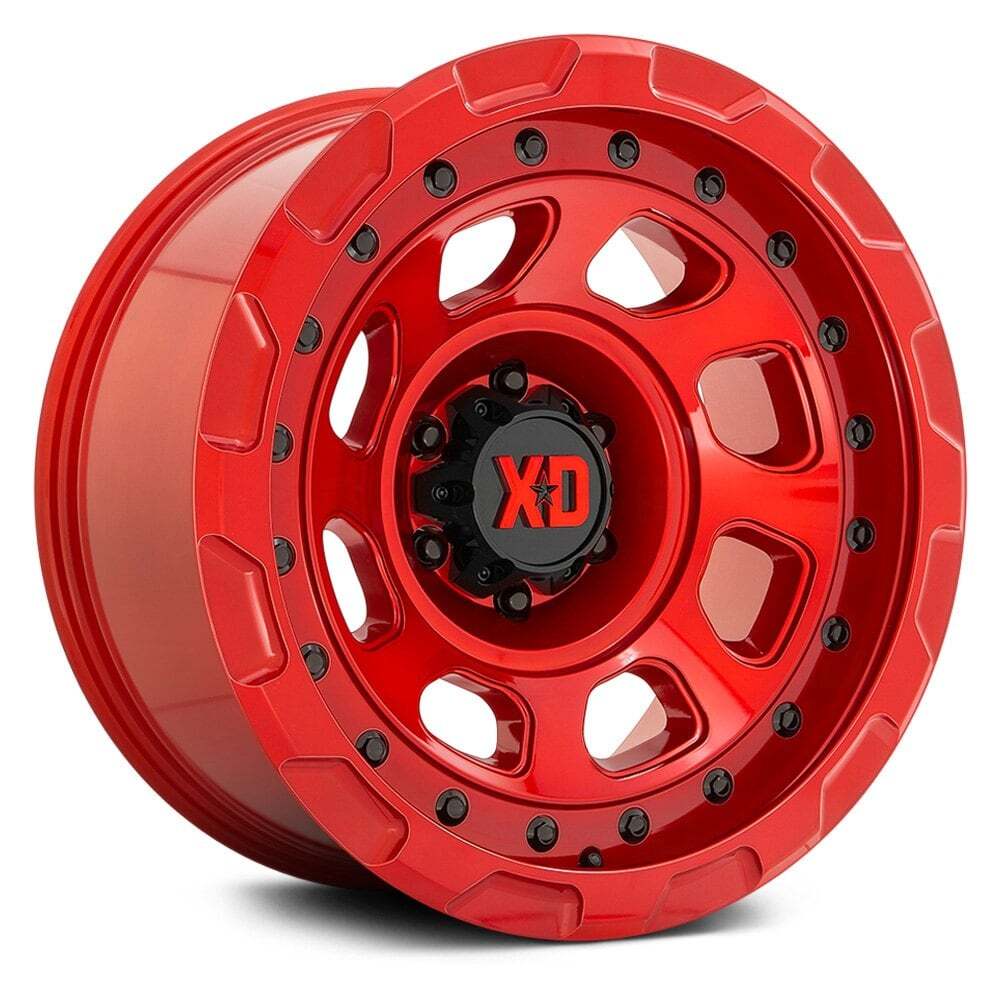 XD861 STORM 17x9 Red Wheel -12 Offset 6x139.7 Bolt Pattern 106.1 Hub