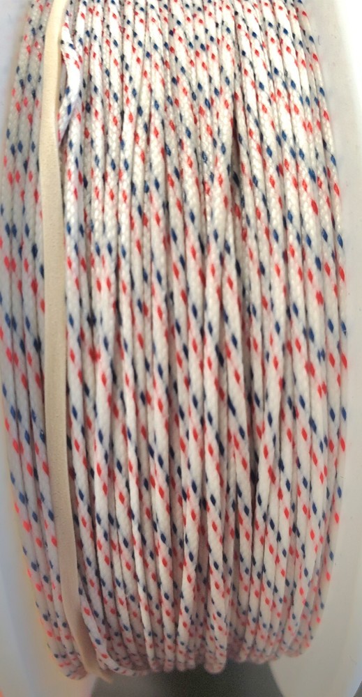 Mason Deep Sea Glory IGFA Braided Dacron Polyester - Red White and Blue Line