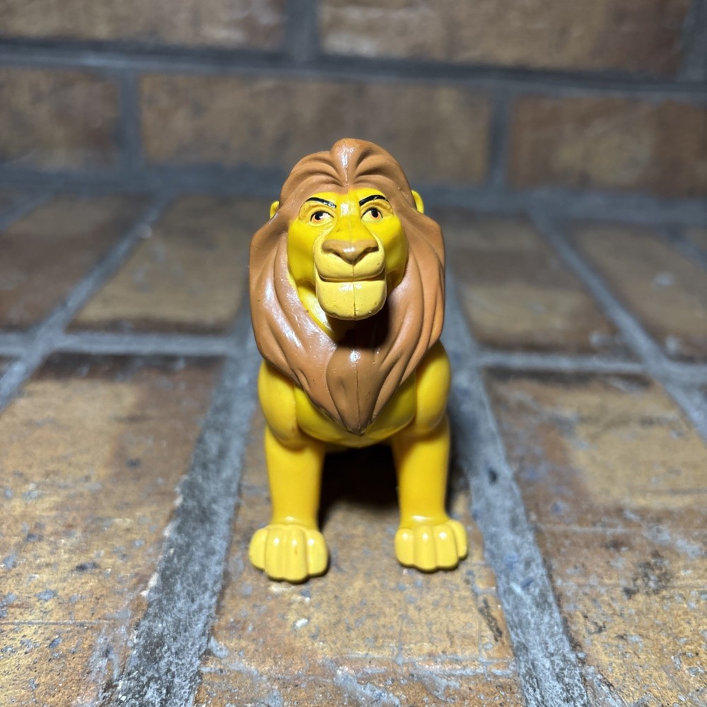 1994 Disney Lion King Mufasa Burger King Action Figure Plastic Cake Topper VTG
