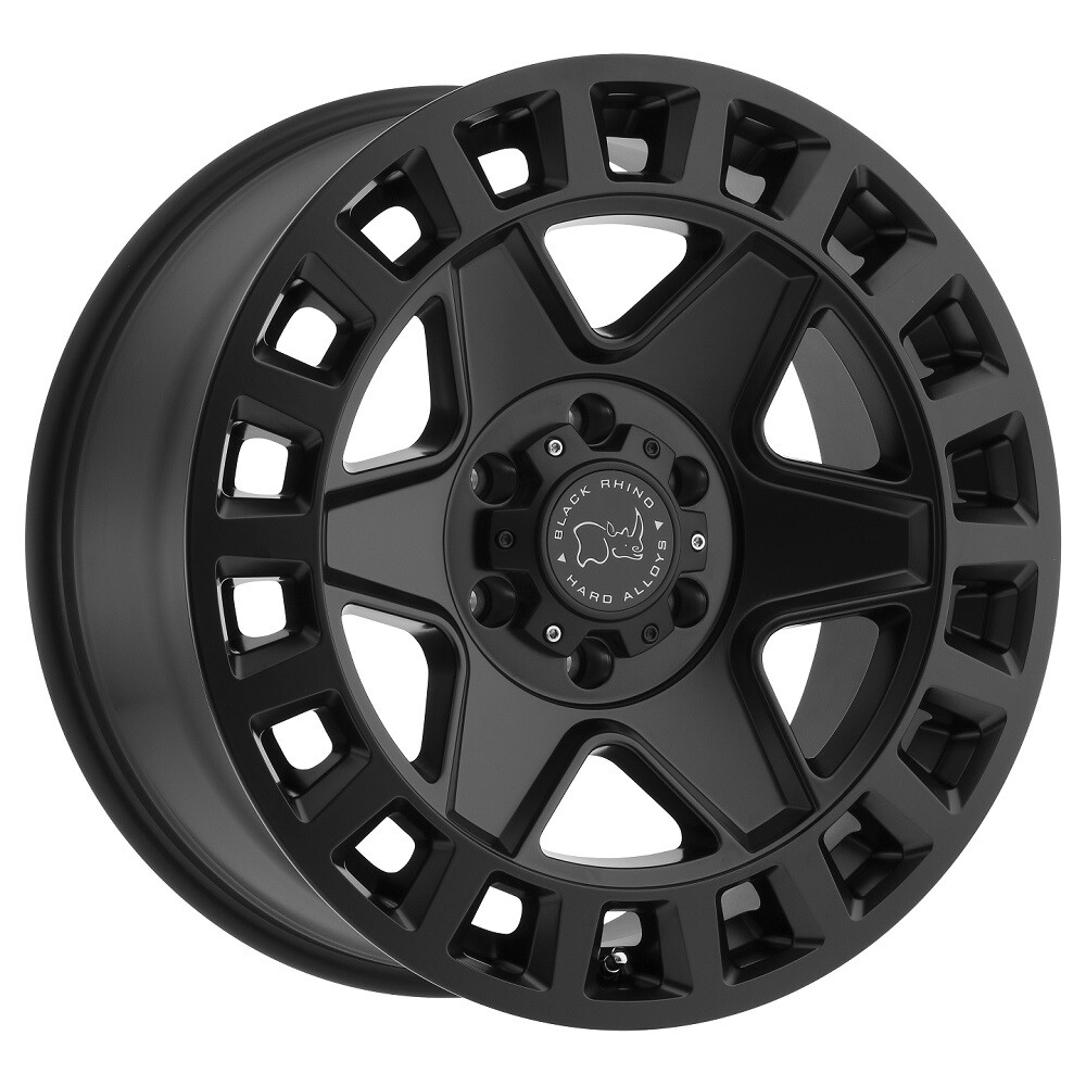 BLACK RHINO York 17X8 6X130 52 Offset Matte Black Wheel 1 Piece